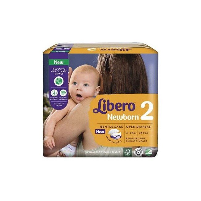 LIBERO NEWBORN 2 3-6 KG 34PZ