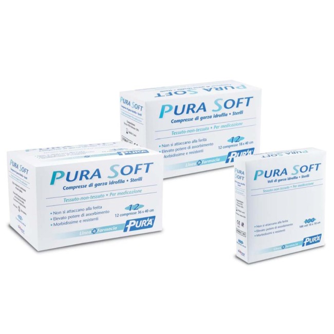PURA SOFT GARZA 18X40CM 12PZ PURA SOFT GARZA 18X40CM 12PZ