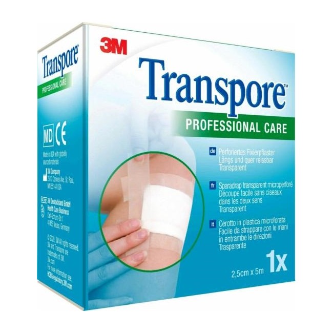 CER TRANSPORE 2,5X500CM RIC