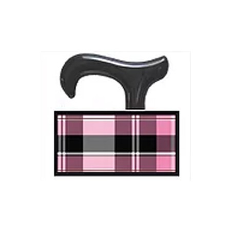 BASTONE DERBY TARTAN ROSA
