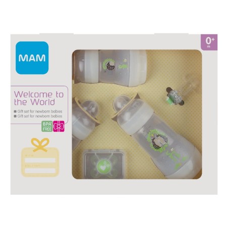 Mam Set Benvenuto Al Mondo Neutro 3 Biberon + 1 Clip + 1 Succhietto
