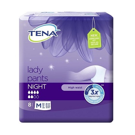 TENA LADY PANTS NIGHT M 8PZ