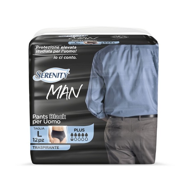 SERENITY MAN PANTS BLACK L 12P
