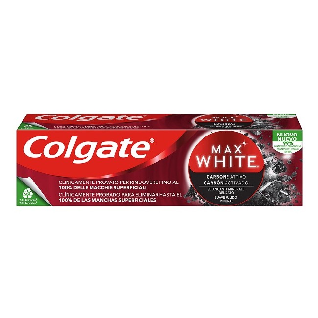 Colgate Max White Expert White Carbon Dentifricio 75 Ml