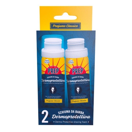 Prep Schiuma Barba Classica 2 Pezzi Da 50 Ml Prep Schiuma Barba Classica 2 Pezzi Da 50 Ml