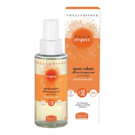 Helan Spray Solare Trasparente Corpo Protezione Alta Spf30 150 Ml