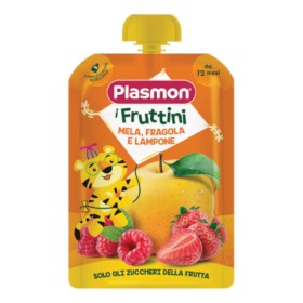 Plasmon I Fruttini Mela Fragola E Lampone 130 G