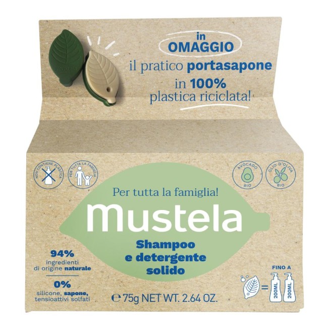 Mustela Shampoo Detergente Solido 75 G