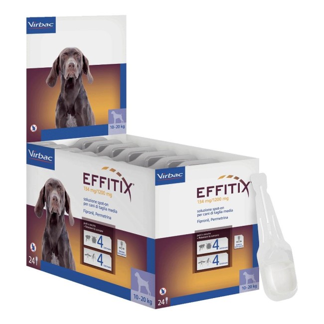 Effitix 134 Mg/1200 Mg Soluzione Spot-on Per Cani Di Taglia Media