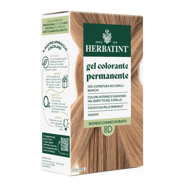 Herbatint 8d Biondo Chiaro Dorato 170 Ml
