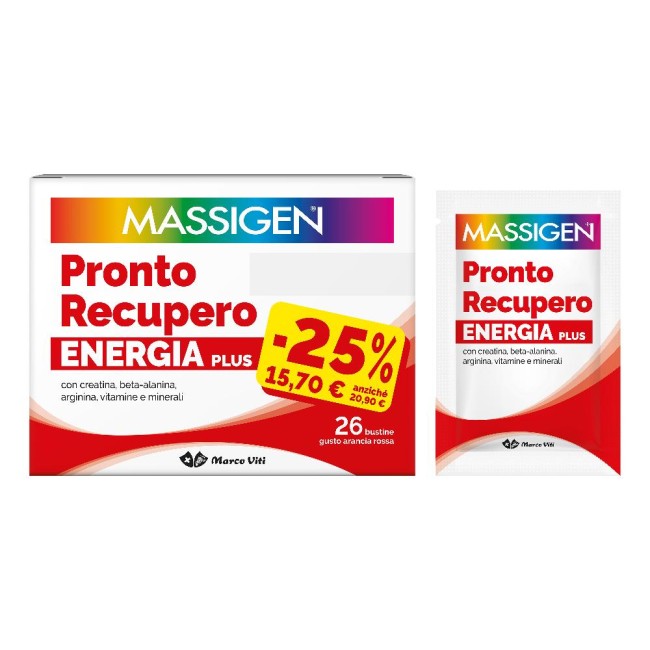 Massigen Pronto Recupero Plus 26 Bustine Promo