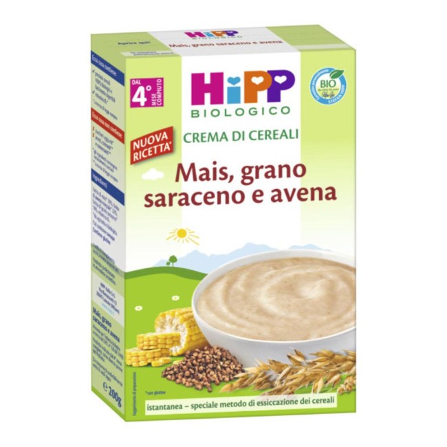 Hipp Crema Cereali Mais Grano Saraceno 200 G