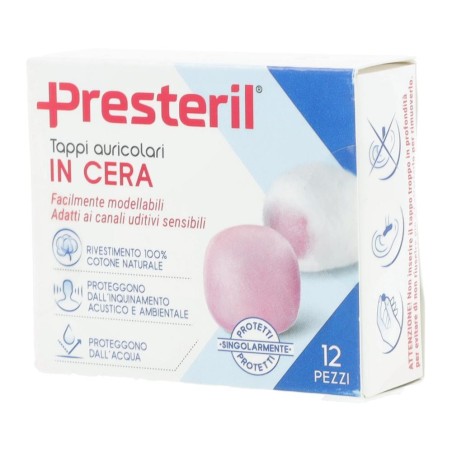 Presteril Tappi Auricolari Cera 12 Pezzi