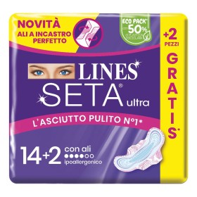 Lines Seta Ultra Assorbenti Ali Cp 14+2 Pezzi