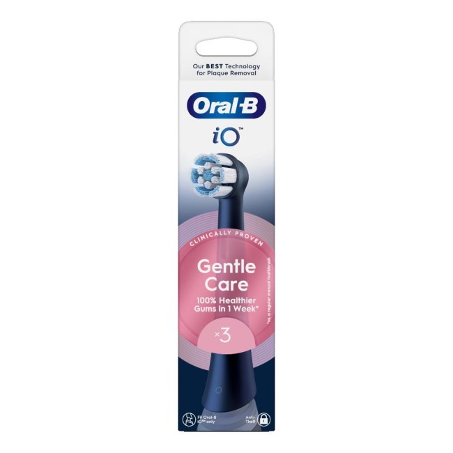 Oralb Power Refill Io Gentle Clean Black 3 Pezzi