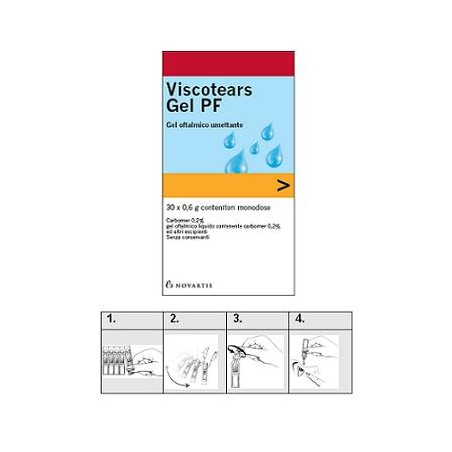 VISCOTEARS GEL PF 30FL 0,6G