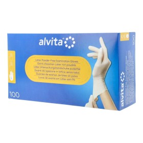 Guanti Da Ispezione Alvita In Lattice Senza Talco L 100 Pezzi