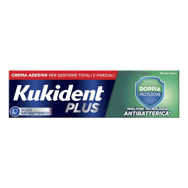 Kukident Plus Barriera Anti-cibo Fresco Crema Adesiva Dentiere 40 G
