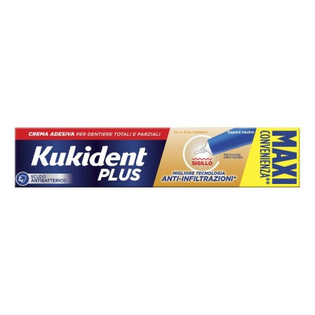 Kukident Plus Barriera Anti-cibo Neutro Crema Adesiva Dentiere 57 G