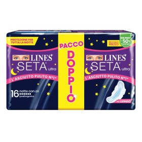 Lines Seta Ultra Assorbenti Notte Vp Dwct 16 Pezzi