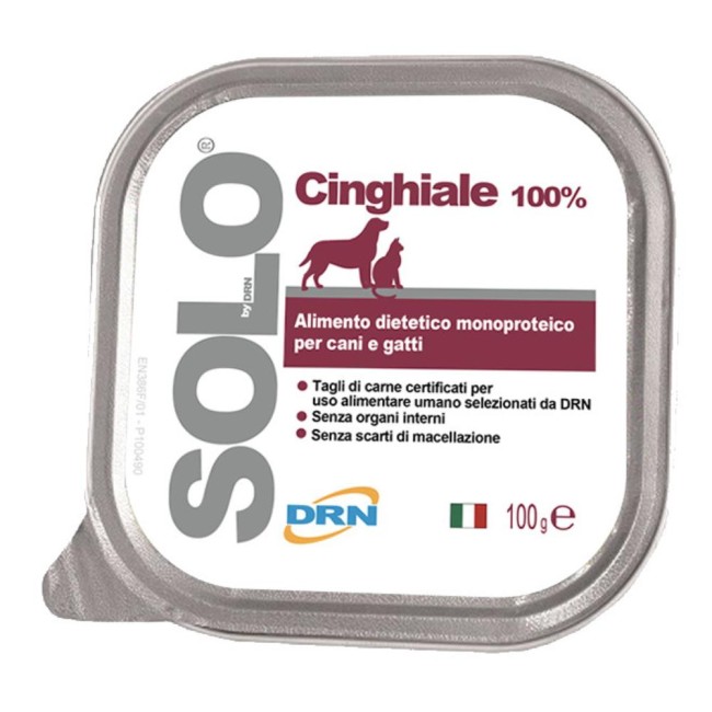 SOLO CINGHIALE CANI/GATTI 100G