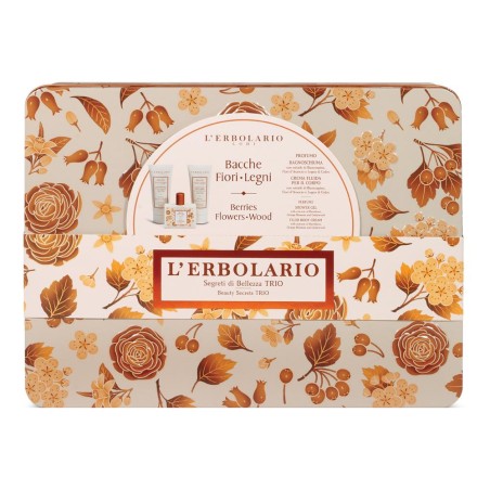Bacche Fiori Legni Segreti Di Bellezza Trio Profumo 50 Ml + Bagnoschiuma 100 Ml + Crema Fluida Corpo 100 Ml Edizione Limitata
