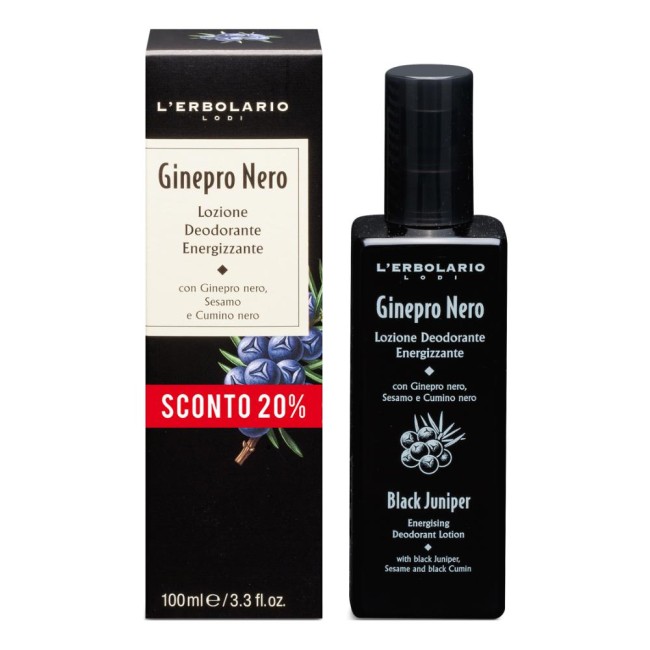 Ginepro Nero Lozione Deodorante Energizzante 100 Ml
