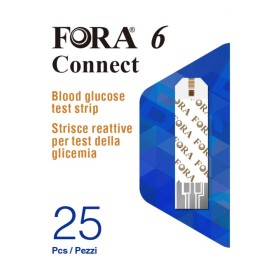 Strisce Misurazione Glicemia Fora 6 Connect Box Da 25 Pezzi