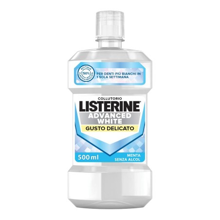 Listerine Advanced White Gusto Delicato 500 Ml