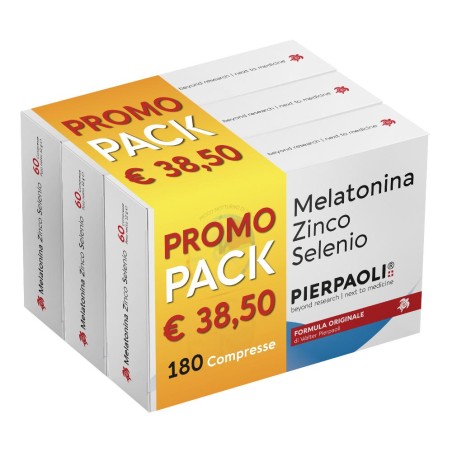 Melatonina Zinco Selenio Pierpaoli Promo Pack 3 Pezzi