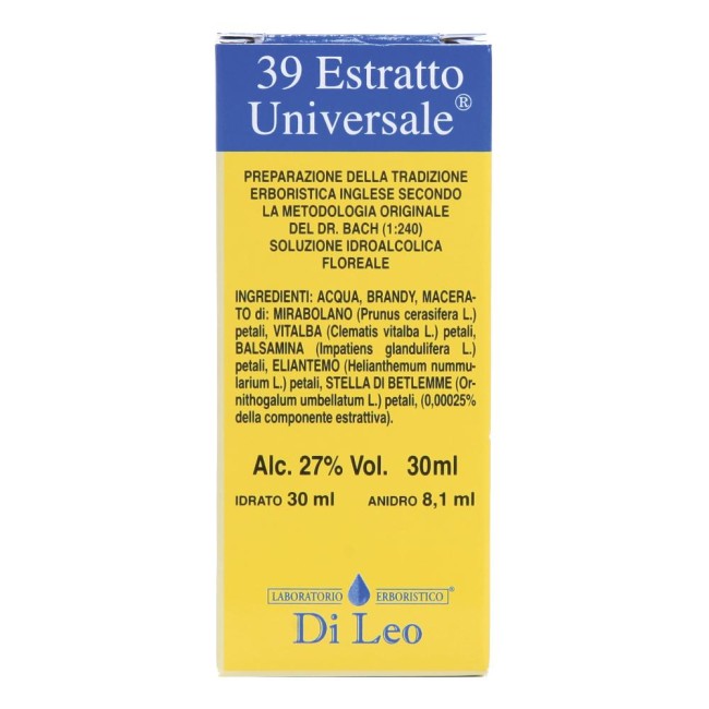 Fiori Di Bach Estratto Universale 30 Ml Di Leo