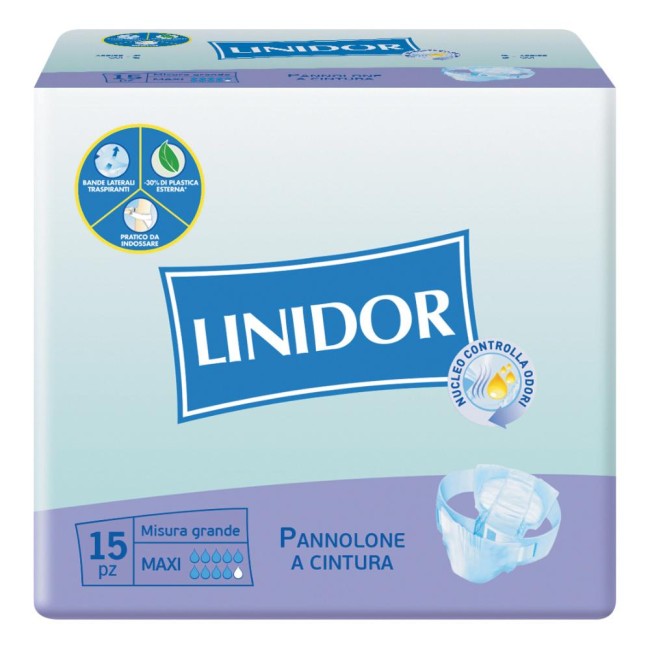 Pannolone Linidor A Cintura Maxi Misura Grande 15 Pezzi