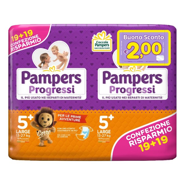 PAMPERS PROGRESSI LARGE 38PZ