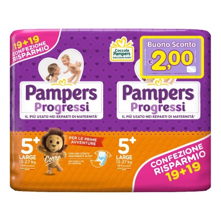 PAMPERS PROGRESSI LARGE 38PZ