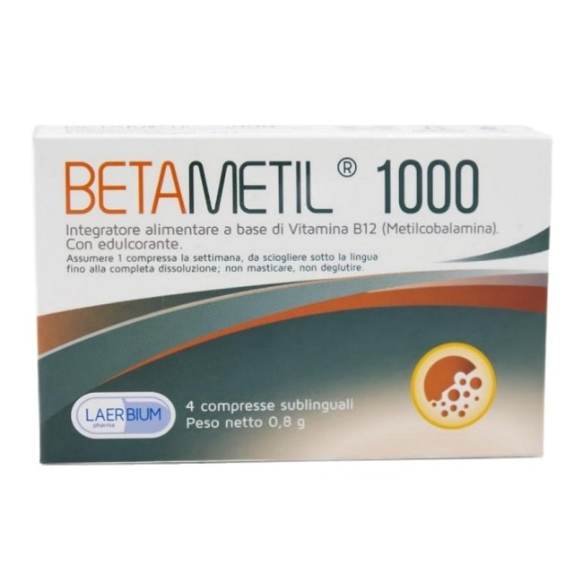 BETAMETIL 1000 4CPR SUBLINGUAL