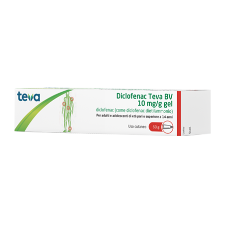 DICLOFENAC TEVA*GEL 60G 10MG/G