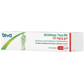 DICLOFENAC TEVA*GEL 60G 20MG/G