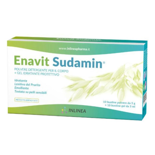Enavit Sudamin 10 Bustine Polvere Da 5 G + 10 Bustine Gel Da 5 Ml