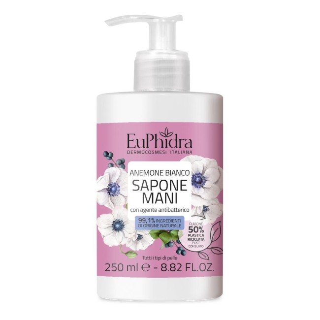Euphidra Sapone Liquido Anemone Bianco 250 Ml