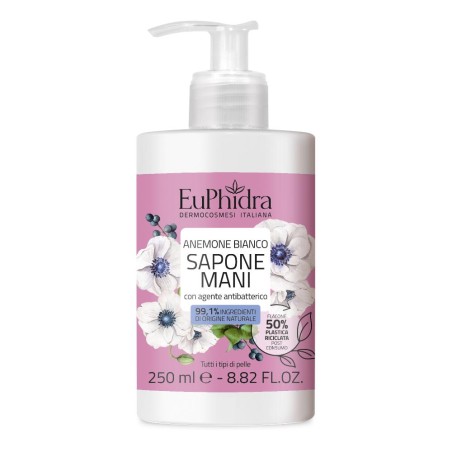 Euphidra Sapone Liquido Anemone Bianco 250 Ml