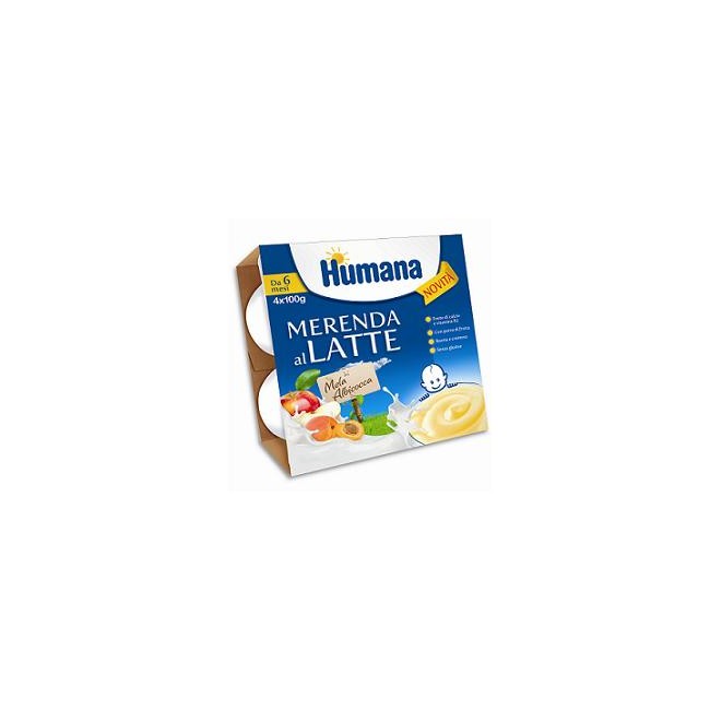 HUMANA MERENDA MELA ALB 4X100G