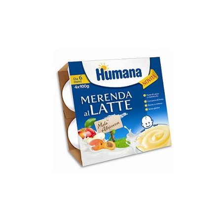 HUMANA MERENDA MELA ALB 4X100G