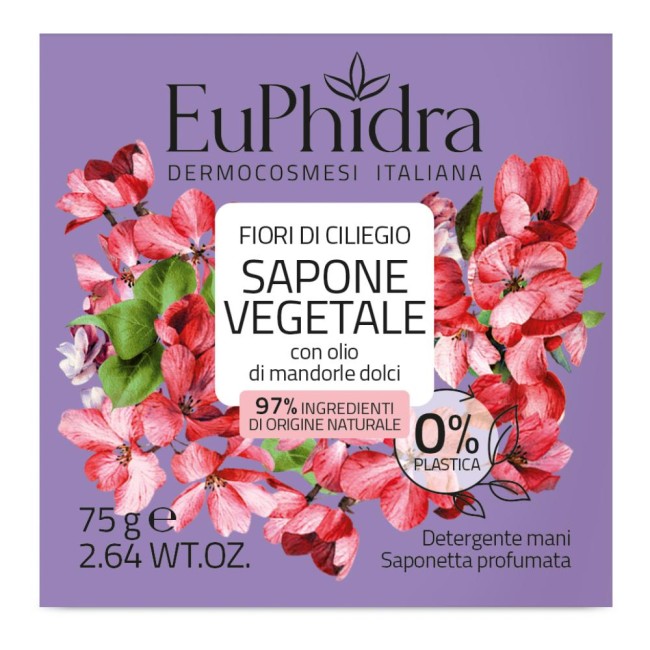 Euphidra Saponetta Vegetale Fiori Di Ciliegio75 G