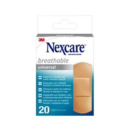 Cerotto Preparato Nexcare Universal N0320ns-0 19x72mm 20 Pezzi