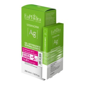 Euphidra Sebanorm Argento Gel Detergente 200 Ml + 40 Patch Acne