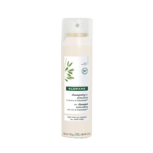 Klorane Shampoo Secco Extra Delicato Avena&ceramide Tutti I Tipi Di Capelli Spray 150 Ml