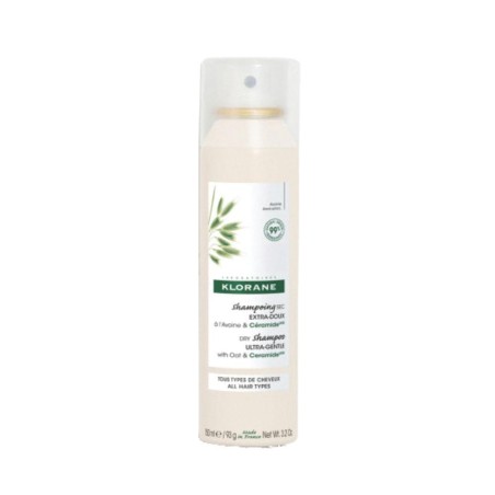 Klorane Shampoo Secco Extra Delicato Avena&ceramide Tutti I Tipi Di Capelli Spray 150 Ml