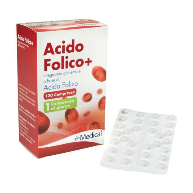 Acido Folico+ 400mcg 120 Compresse