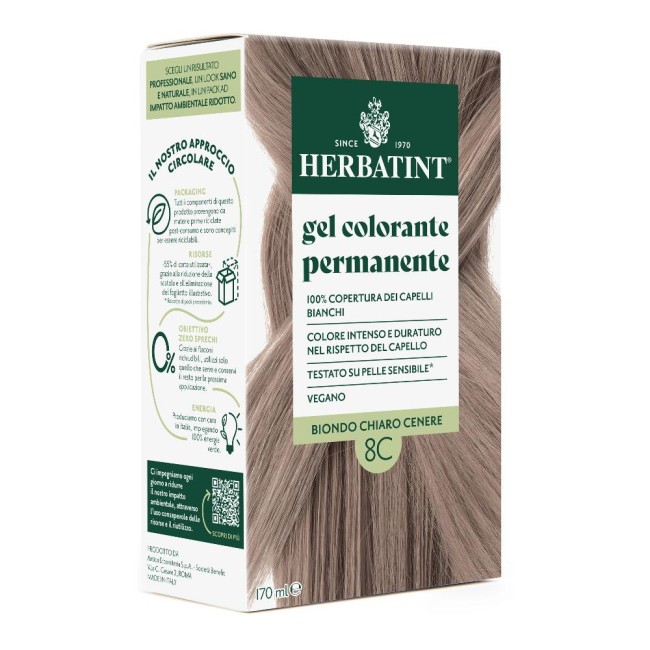Herbatint 8c Biondo Chiaro Cenere 170 Ml