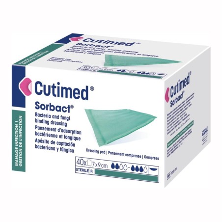 Medicazione Di Cattura Di Batteri E Funghi Cutimed Sorbact 7x9 Cm 5 Pezzi